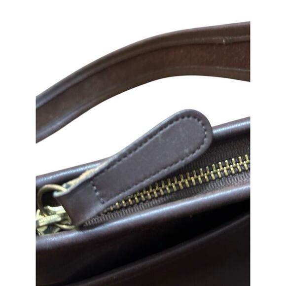 Vintage Coach Women's 9966 legacy Brown Zip Top Leather Shoulder Straps Bag - Picture 10 of 10